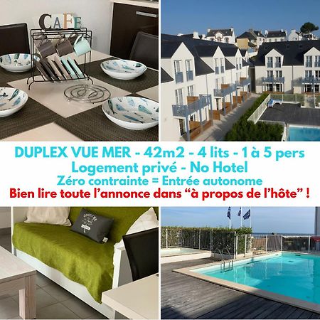 Duplex Vue Mer - Plage A 100M- 4 Lits - Parking Sous Sol Audierne Exterior photo